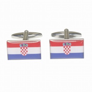 クロアチア国旗カフスボタン