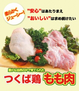 【送料無料】つくば鶏 鶏もも肉 4kg(2kg2パックでの発送)(茨城県産)(特別飼育鶏)柔らかくジューシーな味 唐揚げにも最適な鳥肉 パーティ