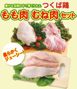 【送料無料】つくば鶏 鶏もも肉 むね肉セット(もも肉2kg+むね肉2kg)合計4kgセット(茨城県産)(特別飼育鶏)柔らかくジューシーな味 唐揚げ