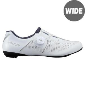 Shimano SH-RC902 ホワイト シューズ EU 42 シマノ RC9（SH-RC902）ホワイト SPD-SL ロードシューズ【ワイド