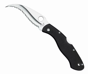 SPYDERCO（スパイダルコ） Civilian Lockback　C12GS シビリアン　VG-10　G10　波刃　セレーション　フォールディングナイフ　50412