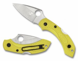 SPYDERCO（スパイダルコ）　Dragonfly 2　ドラゴンフライ　2　ソルト　H-2　FRN(ガラス繊維強化ナイロン)　背止めロック　クリップ付き