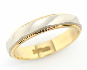 【造幣局検定マーク入り】 K18×Pt900 プラチナ 18金 アンジュ マリッジリング 結婚指輪 ペアリング 