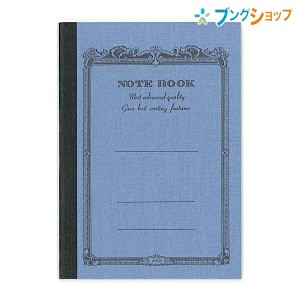 日本ノート CDノート 4色取り合わせ A7サイズ 6mm罫×13行 通し罫 36枚 W72×H102mm 糸綴じ製本 CD5N 表紙は伝統的な飾り罫の復古調デザ