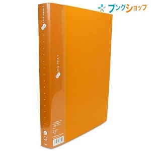 プラス 2リングファイル スーパーエコノミー A4-S 2穴 収容枚数140枚 リング内径20mm CDや名刺が入るポケット付き 縦307×横235×背幅29m