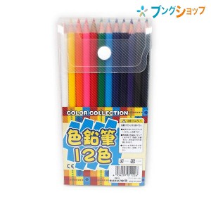 ハピラ 色鉛筆 色えんぴつ12色セット 学校 児童 授業 景品 描画材料 お絵かき 書写 描画 製図 美術 デッサン 鉛筆画 製図用 ぬりえ 塗り