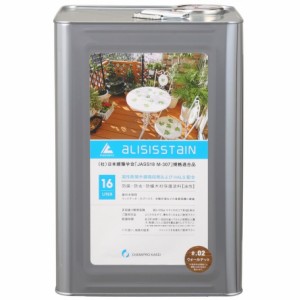 木材保護塗料　(油性)アリシスステイン16L　オリーブ 4906975054054