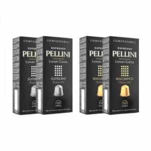 Pellini ペリーニ エスプレッソカプセル スプレーモ＆マグニフィコ 各2箱セット コーヒー 珈琲 本格エスプレッソ