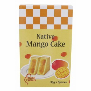 フジフードサービス 台湾 竹葉堂 フルーツケーキ マンゴーケーキ 90g (3個) 24袋