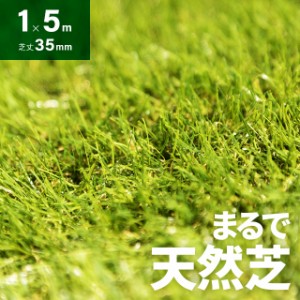 人工芝 ロール 1m×5m 芝丈35mm 送料無料 人工芝 芝生マット 人工芝生 人工芝マット 人工芝ロール 芝生 ロールタイプ 固定ピン 庭 テラス