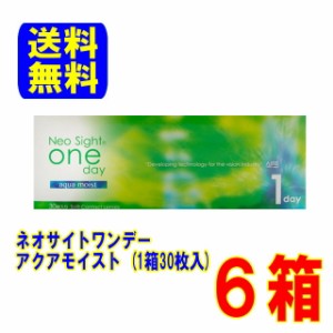 アイレ ネオサイトワンデーアクアモイスト 6箱 メーカー直送 送料無料 1日使い捨て コンタクトレンズ ワンデー コンタクト 1day