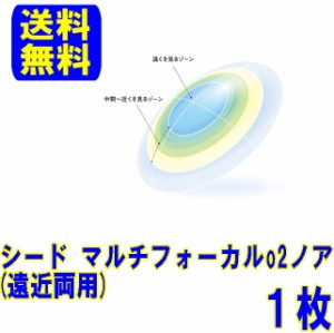 保証付き マルチフォーカルO2ノア 1枚(片眼)シード ポスト便 送料無料 遠近両用 O2レンズ ハードコンタクト コンタクトノア ハード