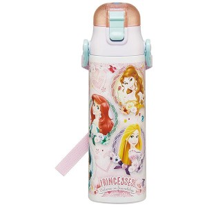  プリンセス 水筒 ステンレスボトル 580ml ワンプッシュ 女の子 子供 子ども キッズ ディズニー キャラクター スケーター 