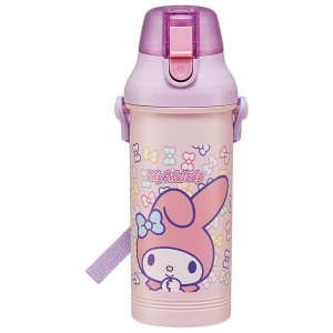  マイメロディ クロミ 水筒 マグボトル 800ml プラボトル 抗菌 食洗機対応 直飲み ワンタッチ パステルフラワー スケーター子供 子ども 