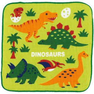  ディノサウルス プチタオル ミニタオル ハンカチ  DINOSAURS 恐竜 男の子 男子 子供 子ども キッズ キャラクター スケーター 