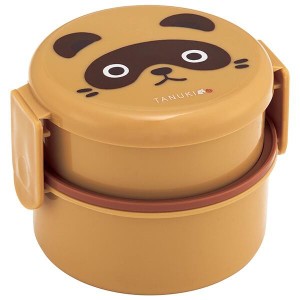  TANUKI お弁当箱 二段 500ml 抗菌 丸型 ランチボックス たぬき 子供 子ども キッズ レディース キャラクター スケーター 