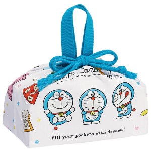  ドラえもん お弁当袋 ランチ巾着 巾着袋 お弁当バッグ 女の子 男の子 子供 子ども キッズ I’m Doraemon ラインデザイン キャラクター 