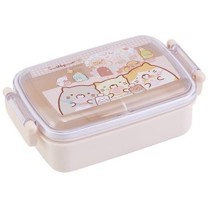  すみっコぐらし 弁当箱 450ml ランチボックス 角型 ふわっとフタタイト ねこのきょうだいとおかし屋さん スケーター 