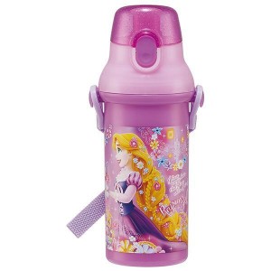  ラプンツェル 水筒 マグボトル 480ml 抗菌 食洗機対応 直飲み プラスチック ワンタッチ 女の子 子供 キッズ ディズニー キャラクター ス