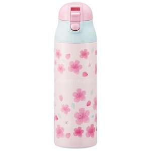  桜柄 水筒 マグボトル 580ml ステンレスボトル 超軽量 保冷 保温 コンフォタブルタイム レディース 女性 女の子 可愛い スケーター 