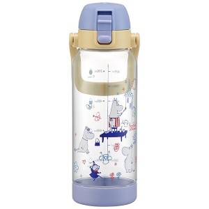  ムーミン ドリンクマーカーボトル 1000ml  １L 水筒 1000ml 大容量 メモリ付き 透明 ペイント キャラクター スケーター 