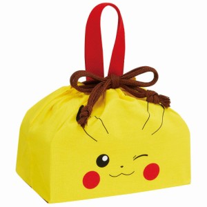  ピカチュウフェイス ランチ巾着 弁当袋 ランチバッグ 巾着袋 子供 子ども キッズ キャラクター スケーター 