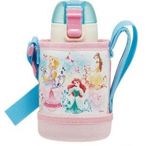 プリンセス 水筒 ステンレス ボトル 400ml カバー付 保冷  直飲み 子ども 子供 キッズ キャラクター スケーター ディズニー 