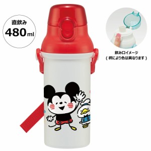  ディズニー 抗菌 食洗機対応 直飲みプラワンタッチボトル カナヘイミッキー＆フレンズ 水筒 スケーター 