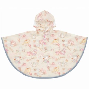  サンリオキャラクターズ レインコート 90cm ポンチョ カッパ キッズレインポンチョ 合羽 雨具 フード付き キッズ 子供 子ども キャラク