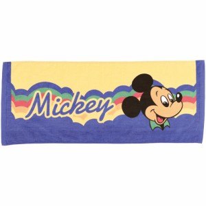  ミッキーマウス フェイスタオル ディズニー レトロ キャラクター スケーター 
