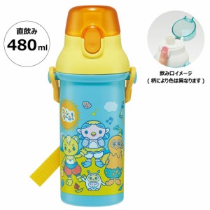  ファンターネ! 水筒 480ml 抗菌 食洗機対応 直飲み プラワンタッチボトル 子ども キッズ キャラクター スケーター 