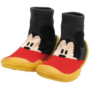  ミッキーマウスソックスシューズ M 12.6cm ベビー ファースト シューズ 靴 赤ちゃん  ディズニー Disney 子供 子ども キッズ キャラクタ