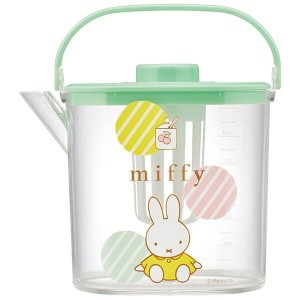  ミッフィー 茶漉し付冷茶ポット 冷水筒 熱湯OK 1.2L ピッチャー miffy パステル スケーター 