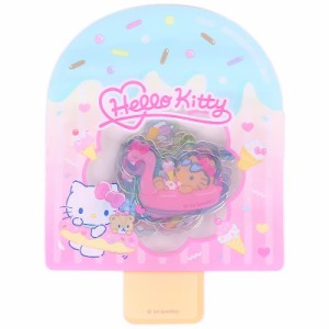 ハローキティ 夏シール 銀縁加工 クリア ジッパーケース入り サンリオ sanrio キャラクター