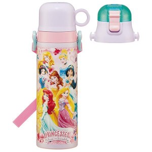  プリンセス 水筒 2WAYステンレスボトル 580ml 保温 保冷 超軽量 コンパクト 子供 子ども キッズ キャラクター ディズニー スケーター  