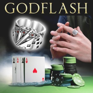 メール便OK♪新発売!!至極の金運アイテム☆超高級リング【God Flash / ギャンブラーズリング】2本以上で送料無料