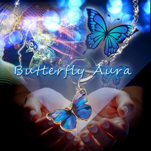 メール便ＯＫ♪願いが叶う瞬間を告げる☆至極の金運アイテム【Butterfly Aura -バタフライ・オーラ-】送料無料2個SET