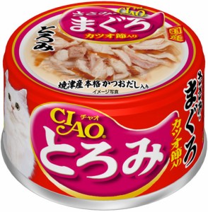 チャオ とろみ ささみ・まぐろ カツオ節入り 缶詰 80g