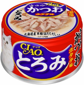 チャオ とろみ ささみ・かつお ホタテ味 缶詰 80g
