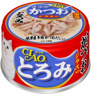 チャオ とろみ ささみ・かつお シラス入り 缶詰 80g