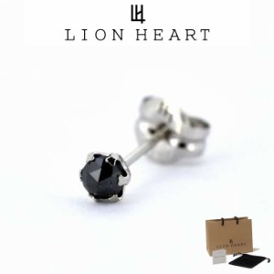 ライオンハート ピアス メンズ ブラックダイヤモンドピアス Sサイズ Pt900 LH-01EA0144 LION HEART メンズピアス 片耳用 1点売り クリス