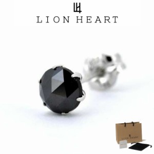 ライオンハート ピアス メンズ ブラックダイヤモンドピアス Lサイズ Pt900 LH-01EA0164 LION HEART メンズピアス 片耳用 1点売り クリス