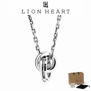 ライオンハート ネックレス メンズ フェザーSダブルリングネックレス SV925 LH-01NE1781 LION HEART クリスマス 誕生日 プレゼント ギフ