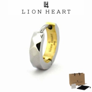 ライオンハート ピアス メンズ カッティングフープ ピアス メンズ サージカルステンレス LH-03EA0115 LION HEART ステンレス アレルギー