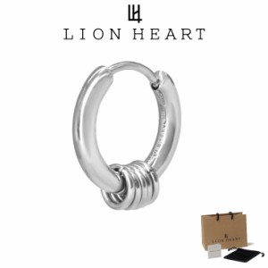 ライオンハート ピアス メンズ リングチャーム フープピアス メンズ サージカルステンレス316L LH-03EA0305 LION HEART ステンレス アレ