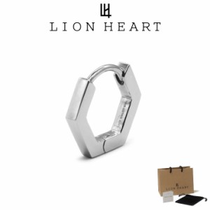 ライオンハート ピアス メンズ ヘキサゴン フープピアス メンズ サージカルステンレス316L LH-03EA0355 LION HEART ステンレス アレルギ