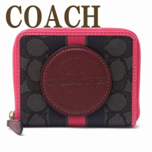 コーチ COACH 財布 レディース 二つ折り財布 シグネチャー ストライプ レザー 2637IMR2P ブランド 人気