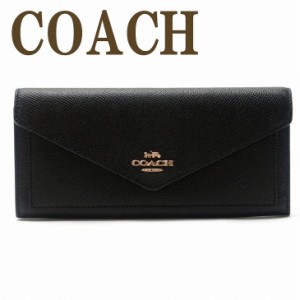 コーチ COACH 財布 レディース 長財布 レザー ロゴ ブラック 黒 3033IMBLK ブランド 人気