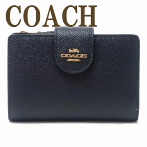 コーチ COACH 財布 二つ折り財布 レディース レザー ロゴ 6390IMMID ブランド 人気