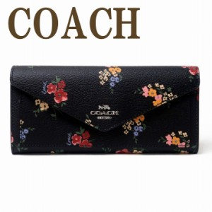 コーチ COACH 財布 レディース 長財布 花柄 ブラック 黒 7090SVA47 ブランド 人気